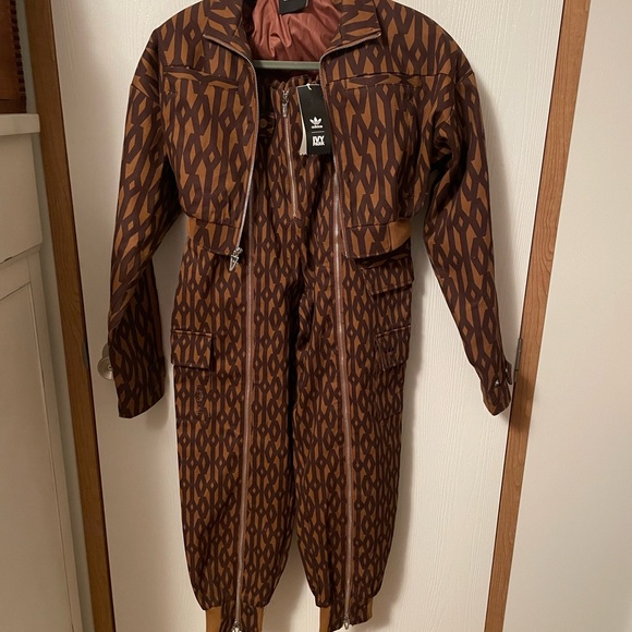 Adidas X Ivy Park Other - Adidas x IVY PARK Set Wild Brown "Ivy Park" Jacket & Zipper Pants RARE SOLD OUT